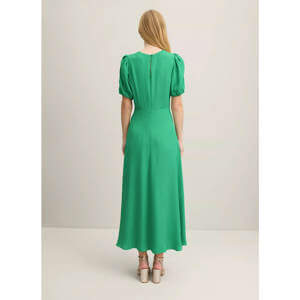 LK Bennett Hermia Green Crepe Maxi Dress